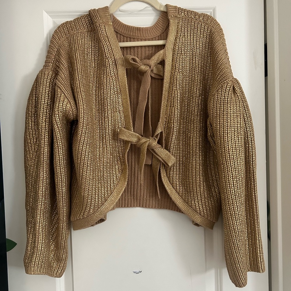 Kika Vargas Sweater Gold Size L